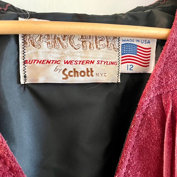 Vintage Suede Leather Fringe Vest Western Rodeo Festival Hippie size Small / Med - Picture 3 of 6